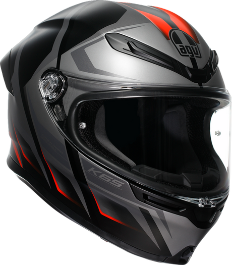 AGV K6 S Helmet - Karve - Matte Black/Gray/Red - Small 2118395002-024-S