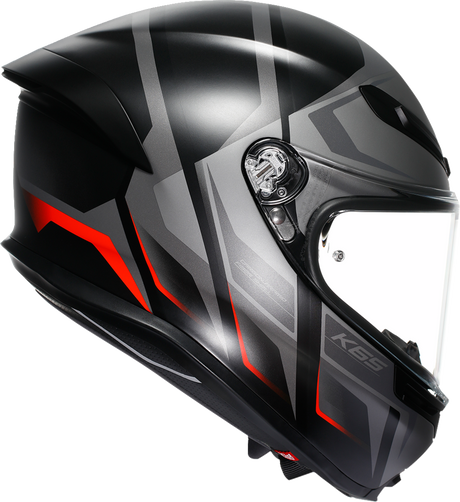 AGV K6 S Helmet - Karve - Matte Black/Gray/Red - Small 2118395002-024-S