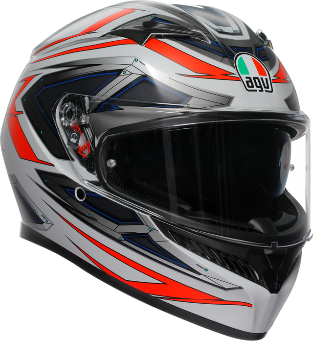 AGV K3 Helmet - Space - Matte White/Red Fluo - Small 2118381004-020-S