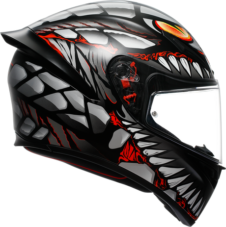 AGV K1 S Helmet - Lyzard - Matte Black/Gray/Red - Small 2118394003-044-S