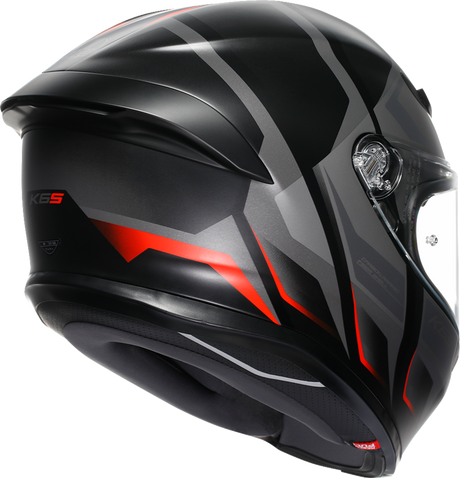 AGV K6 S Helmet - Karve - Matte Black/Gray/Red - Small 2118395002-024-S