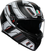 AGV K3 Helmet - Rivia - Matte Black/White - Small 2118381004-019-S