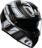 AGV K3 Helmet - Rivia - Matte Black/White - Small 2118381004-019-S