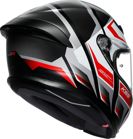 AGV K6 S Helmet - Karve - Matte Black/White/Red - Small 2118395002-025-S