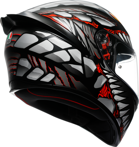 AGV K1 S Helmet - Lyzard - Matte Black/Gray/Red - Small 2118394003-044-S