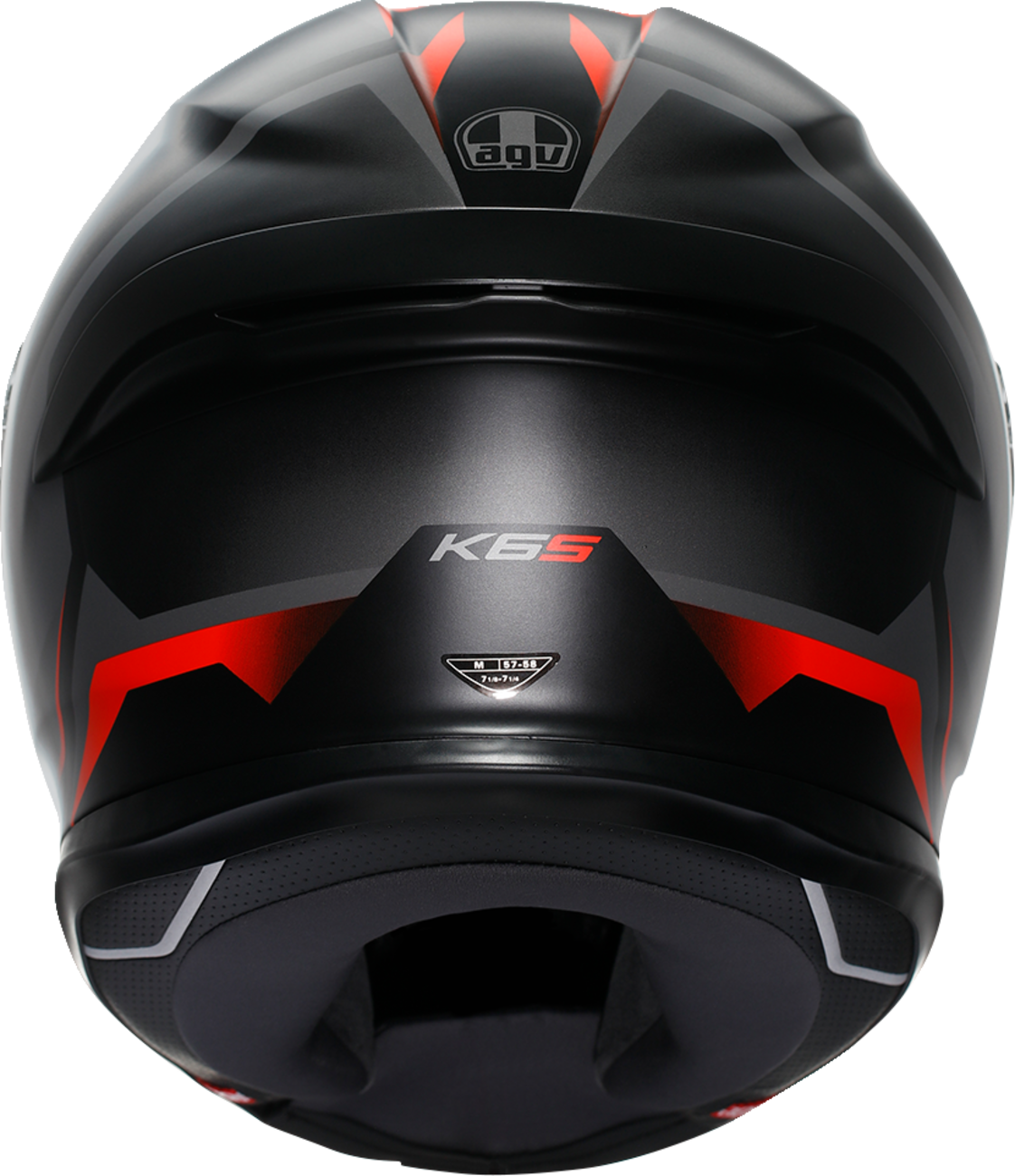 AGV K6 S Helmet - Karve - Matte Black/Gray/Red - Small 2118395002-024-S