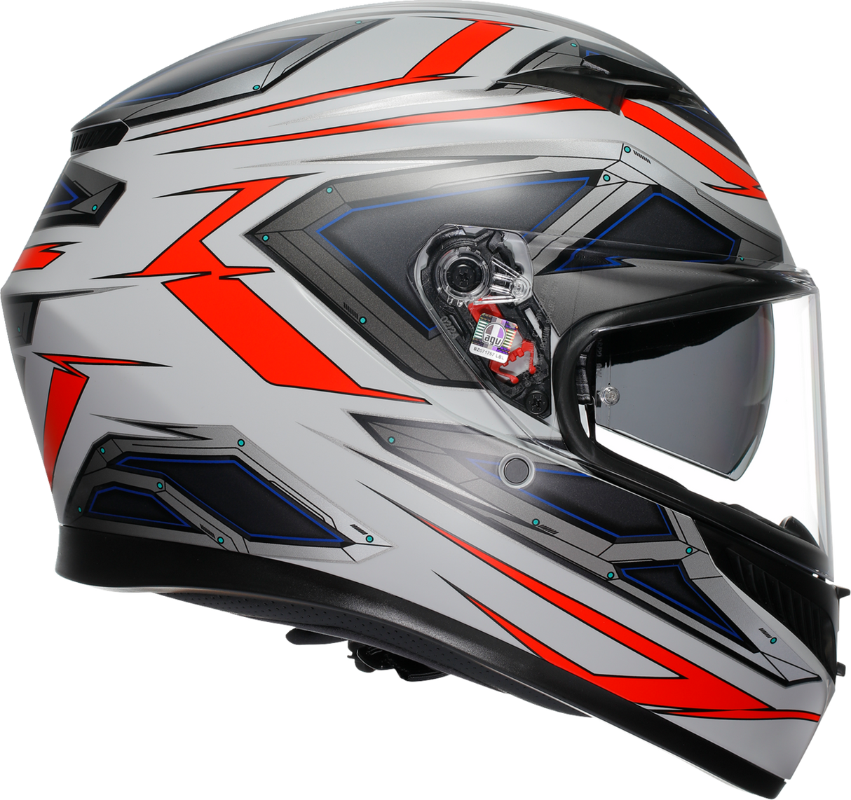 AGV K3 Helmet - Space - Matte White/Red Fluo - Small 2118381004-020-S