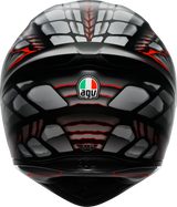 AGV K1 S Helmet - Lyzard - Matte Black/Gray/Red - Small 2118394003-044-S
