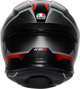 AGV K6 S Helmet - Karve - Matte Black/White/Red - Small 2118395002-025-S