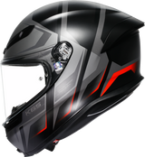 AGV K6 S Helmet - Karve - Matte Black/Gray/Red - Small 2118395002-024-S