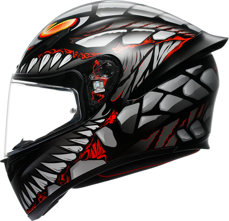 AGV K1 S Helmet - Lyzard - Matte Black/Gray/Red - Small 2118394003-044-S