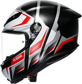 AGV K6 S Helmet - Karve - Matte Black/White/Red - Small 2118395002-025-S
