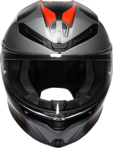 AGV K6 S Helmet - Karve - Matte Black/Gray/Red - Small 2118395002-024-S