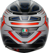 AGV K3 Helmet - Space - Matte White/Red Fluo - Small 2118381004-020-S