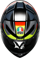 AGV K6 S Helmet - Erazer - Black/Red/Yellow Fluo - Small 2118395002-026-S