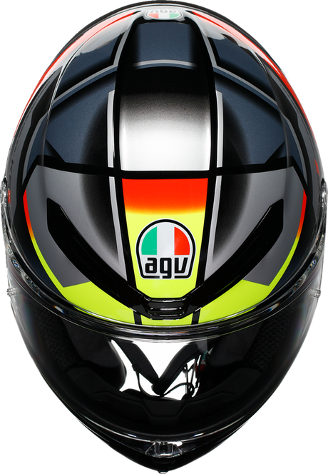 AGV K6 S Helmet - Erazer - Black/Red/Yellow Fluo - Small 2118395002-026-S
