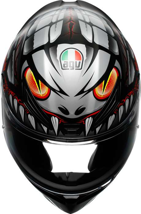 AGV K1 S Helmet - Lyzard - Matte Black/Gray/Red - Small 2118394003-044-S