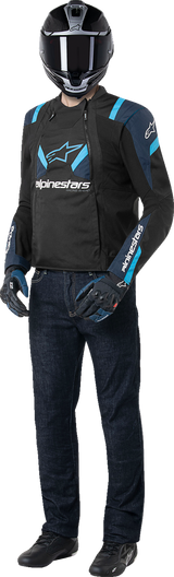 ALPINESTARS T-Stunt Air Jacket - Black/Dark Blue/Blithe Blue - Small 3301825-1386-S