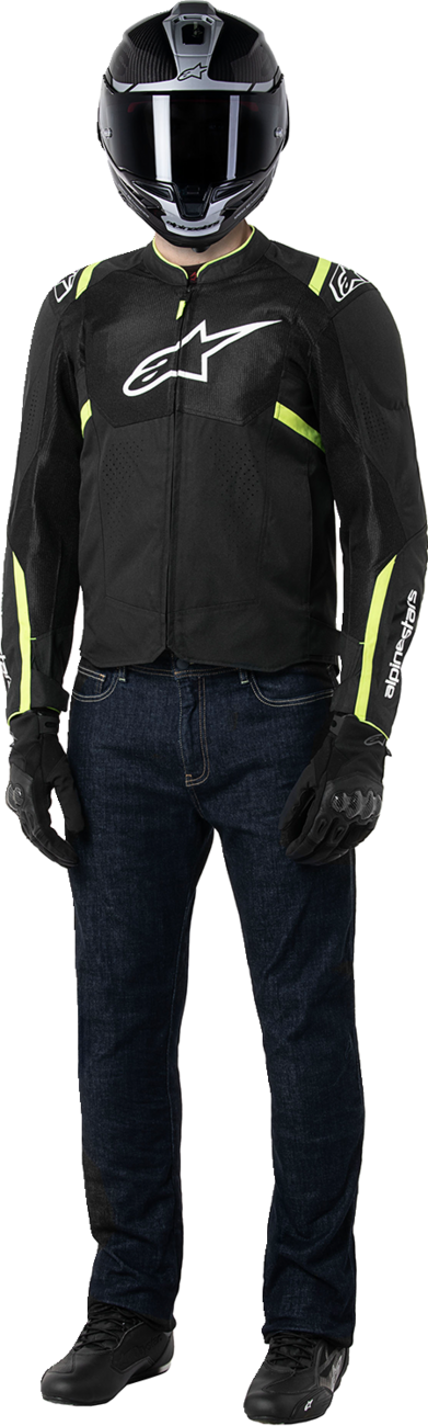 ALPINESTARS T-SPS Air v2 Jacket - Black/Yellow Fluo - Small 3301025-155-S