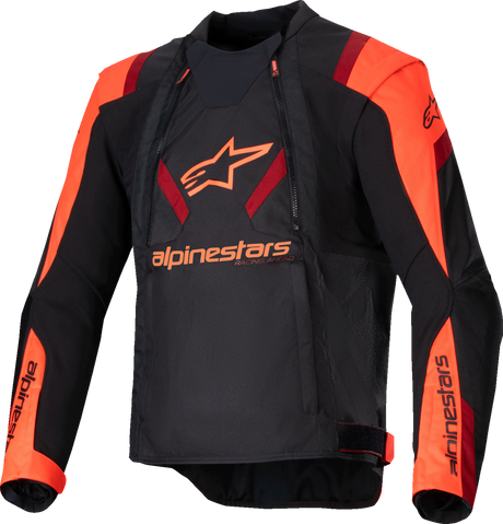 ALPINESTARS T-Stunt Air Jacket - Black/Red Fluo/Dark Red - Small 3301825-1365-S