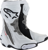 ALPINESTARS Supertech R Vented Boots - White/Gray/Black - US 4 / EU 37 2220121-2024-37