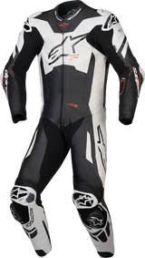 ALPINESTARS GP Plus v4 Sprint 1-Piece Leather Suit - Black/Red Fluo/White - US 38 / EU 48 3150225-1231-48