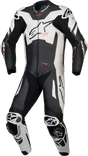 ALPINESTARS GP Plus v4 Sprint 1-Piece Leather Suit - Black/Red Fluo/White - US 38 / EU 48 3150225-1231-48
