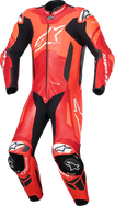 ALPINESTARS GP Plus v4 Sprint 1-Piece Leather Suit - Red Fluo/Mid Red/White - US 38 / EU 48 3150225-3087-48