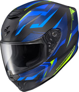 Exo R330 Full Face Helmet Saga Black/Blue/Hi Vis 2x