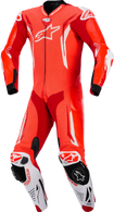ALPINESTARS GP Tech v5 1-Piece Leather Suit - Red Fluo/Bright Red/White - US 38 / EU 48 3150226-3310-48