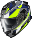 Exo Eclipse Full Face Helmet Lunar Grey/Hi Vis/Blue 2x