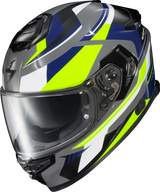 Exo Eclipse Full Face Helmet Lunar Grey/Hi Vis/Blue 2x