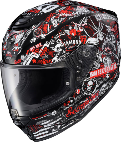 Exo R330 Full Face Helmet Shake 2 Red 2x