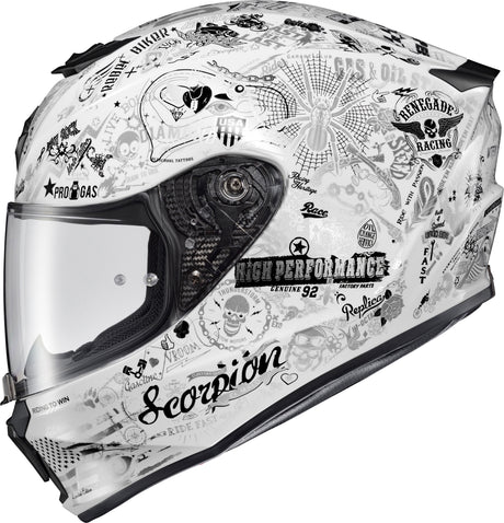 Exo R330 Full Face Helmet Shake 2 White 2x
