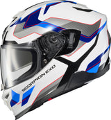 Exo T520 Full Face Helmet Zuse White/Blue 2x