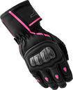 S1 Ladies Glove Black/Pink Leather Sm