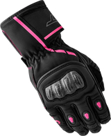 S1 Ladies Glove Black/Pink Leather Sm