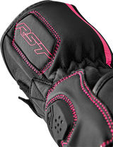 S1 Ladies Glove Black/Pink Leather Sm