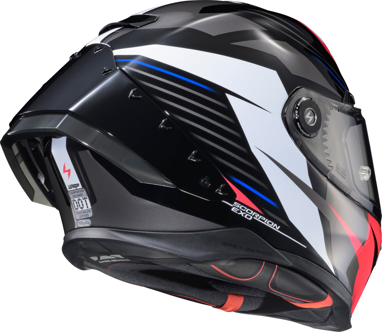 Apex Exo Warp Full Face Helmet Dilithium Blk/Red/Wht/Blue 2x