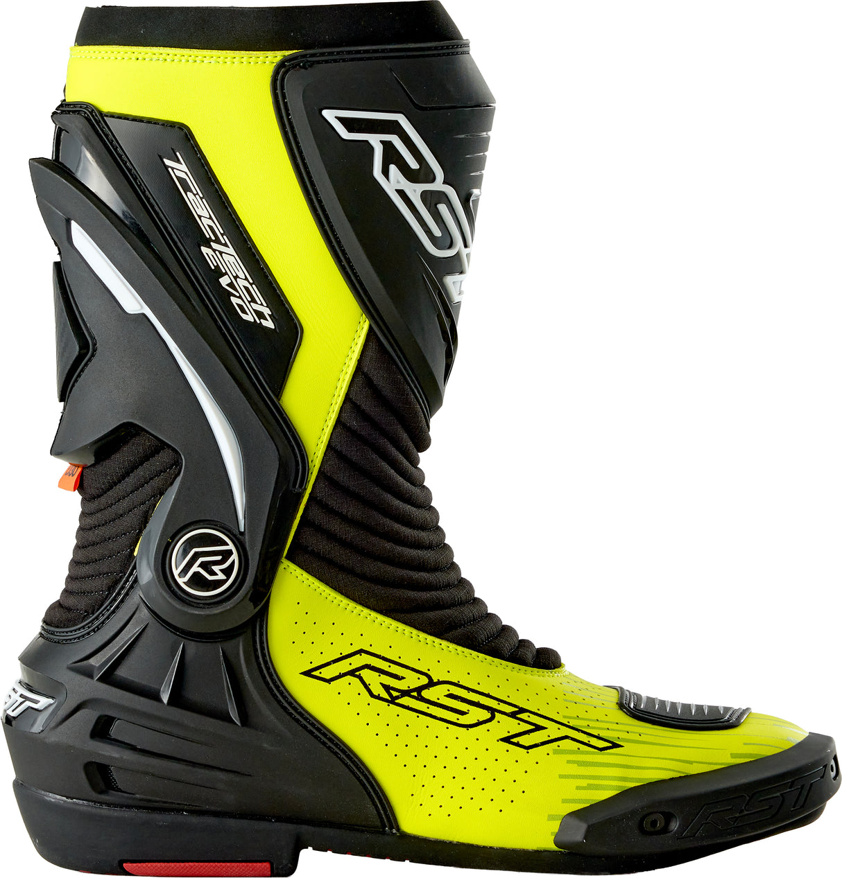 Tractech Evo D3o Boot Black/Flo Yellow 13