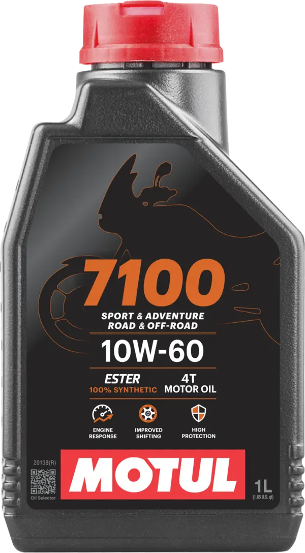 Motul 7100 4T Synthetic Motorcycle Oil – 10W-60 – 1L