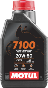 Motul 7100 4T Synthetic Motorcycle Oil – 20W-50 – 1L