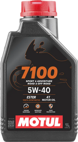 Motul 7100 4T Synthetic Motorcycle Oil – 5W-40 – 1L
