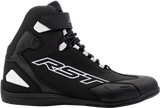 Sabre Moto Shoe Ce Boot Black / Black / White  Sz 7