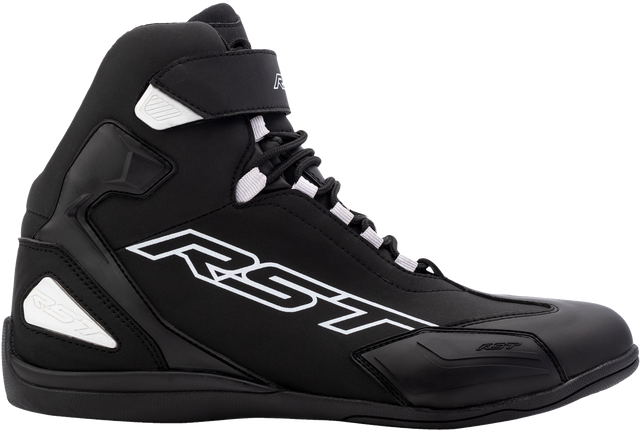 Sabre Moto Shoe Ce Boot Black / Black / White  Sz 7