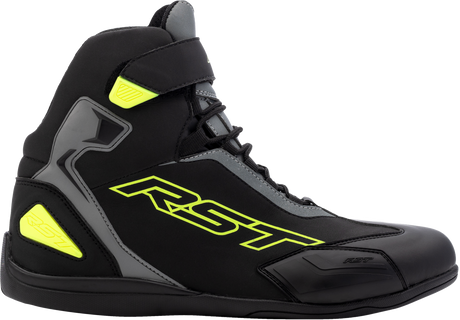 Sabre Moto Shoe Ce Boot Blk/Gry/Flo Yellow Sz 7