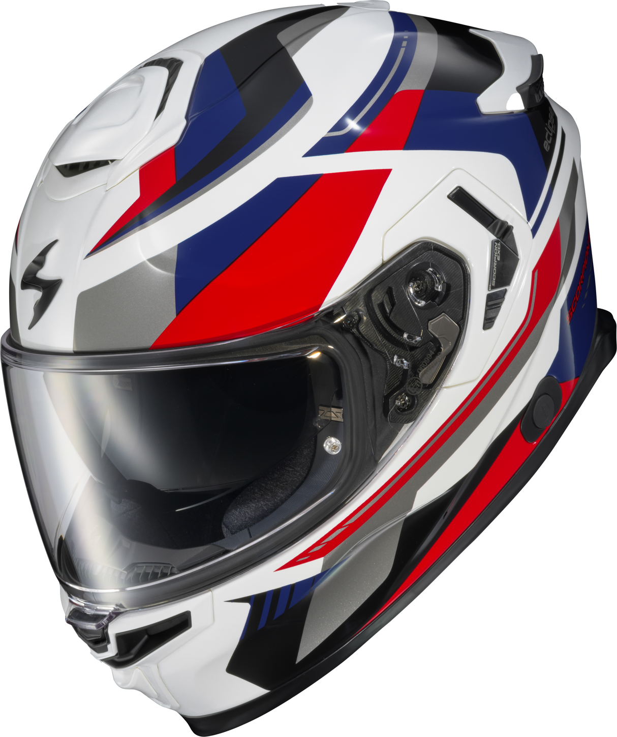 Exo Eclipse Full Face Helmet Lunar White/Red/Blue 2x