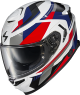 Exo Eclipse Full Face Helmet Lunar White/Red/Blue 2x
