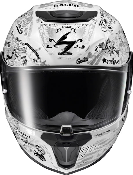 Exo R330 Full Face Helmet Shake 2 White 2x