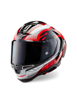 Alpinestars Supertech R10 Helmet – Team (Black / Carbon Red / Gloss White)